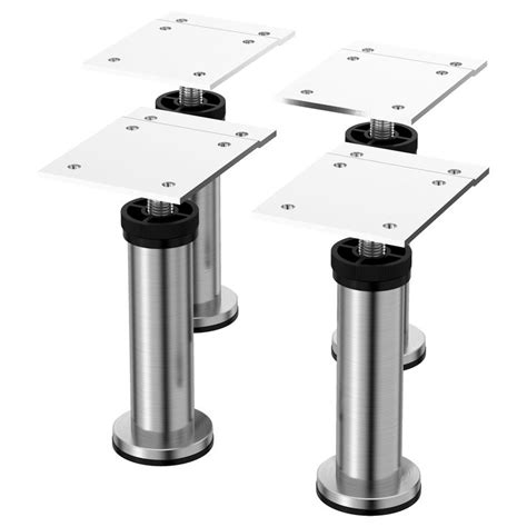 square stainless steel cabinet legs|adjustable stainless steel table legs.